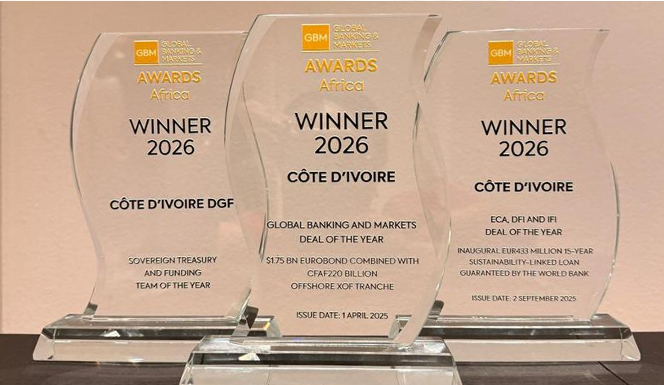 La DGF distinguée aux GLOBAL BANKING & MARKETS AFRICA AWARDS 2026